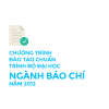 CHƯƠNG TRÌNH ĐÀO TẠO CHUẨN TRÌNH ĐỘ ĐẠI HỌC NGÀNH BÁO CHÍ 2012